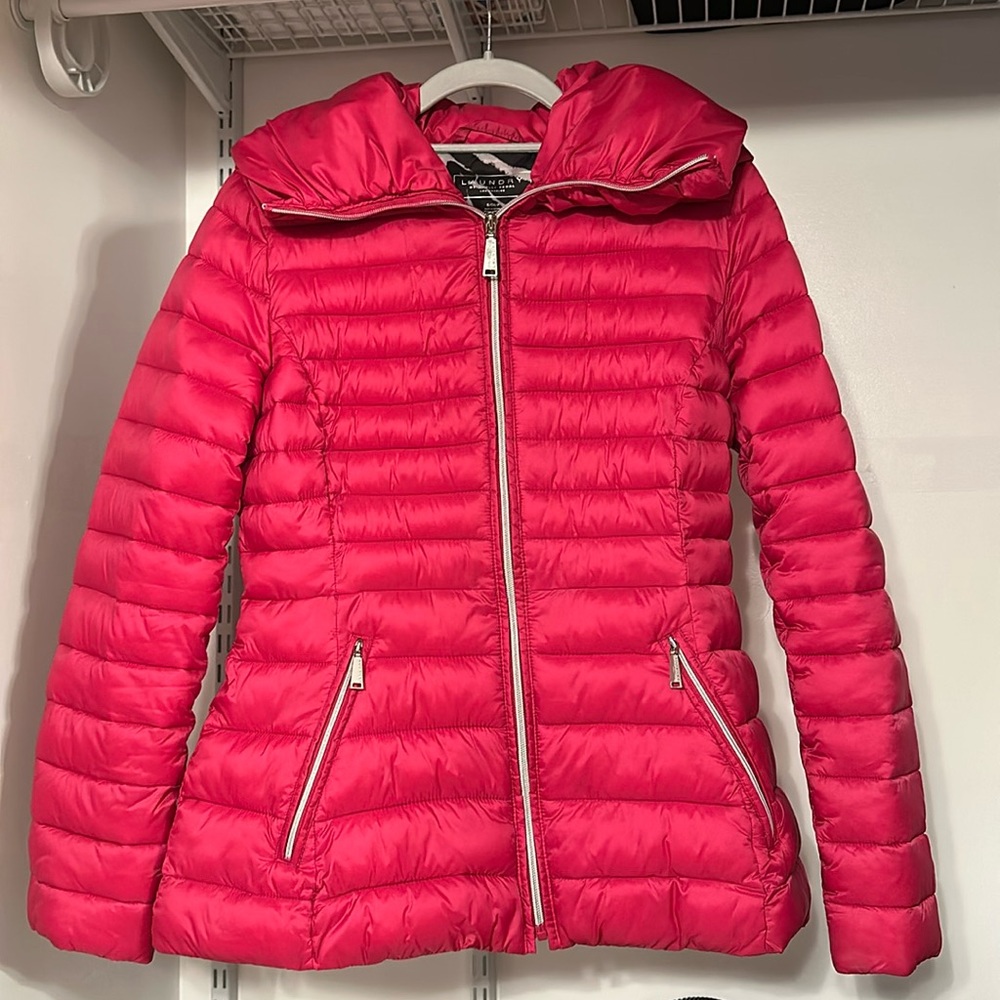 Laundry by Shelli Segal pink coat